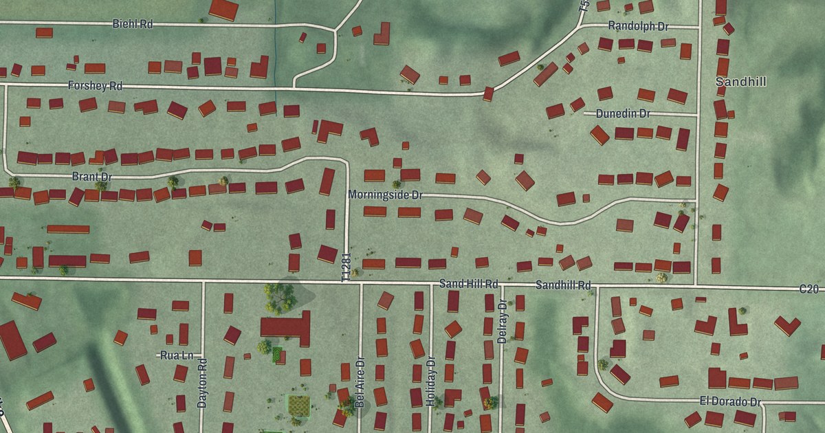 Map of Reno, Ohio in 2026