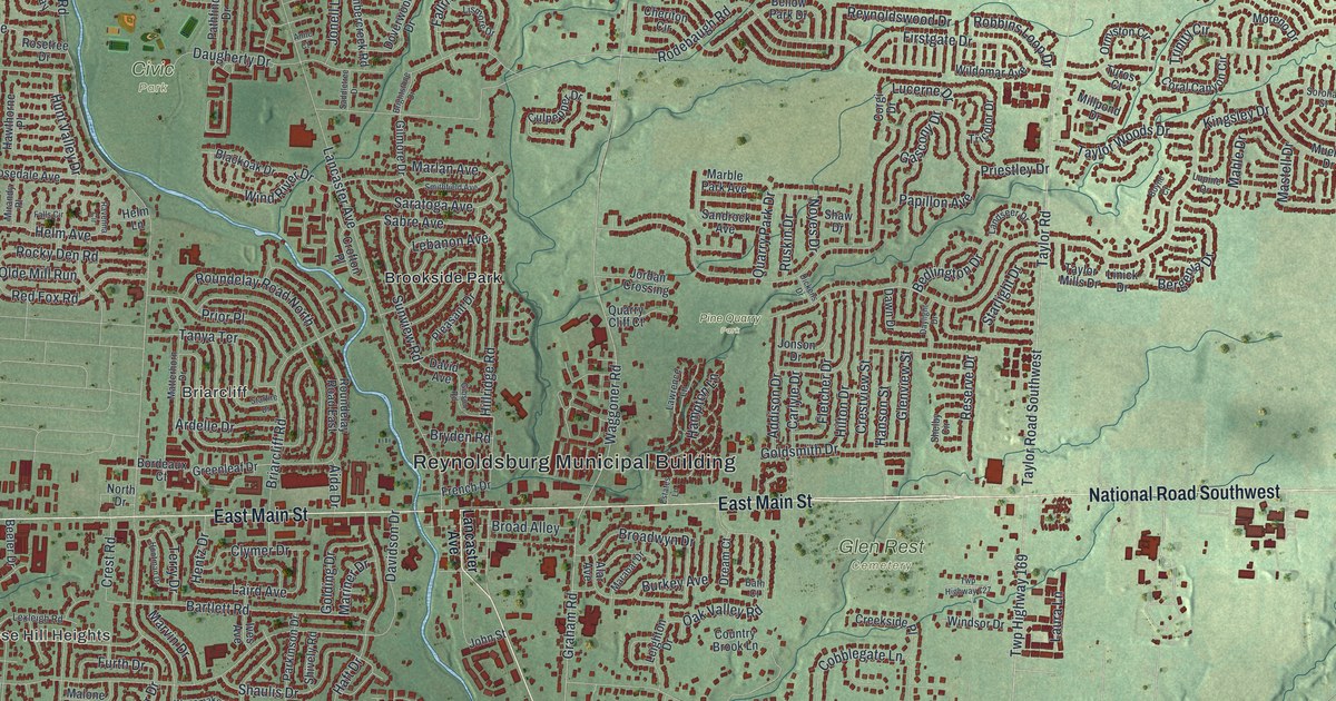 Map of Reynoldsburg, Ohio in 2026