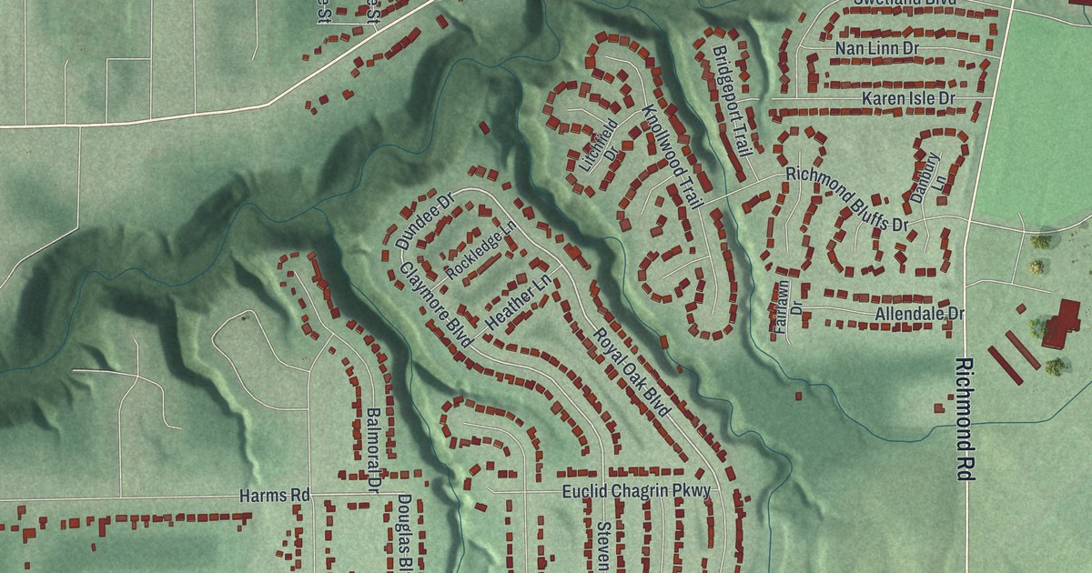 Map of Richmond Heights, Ohio in 2026