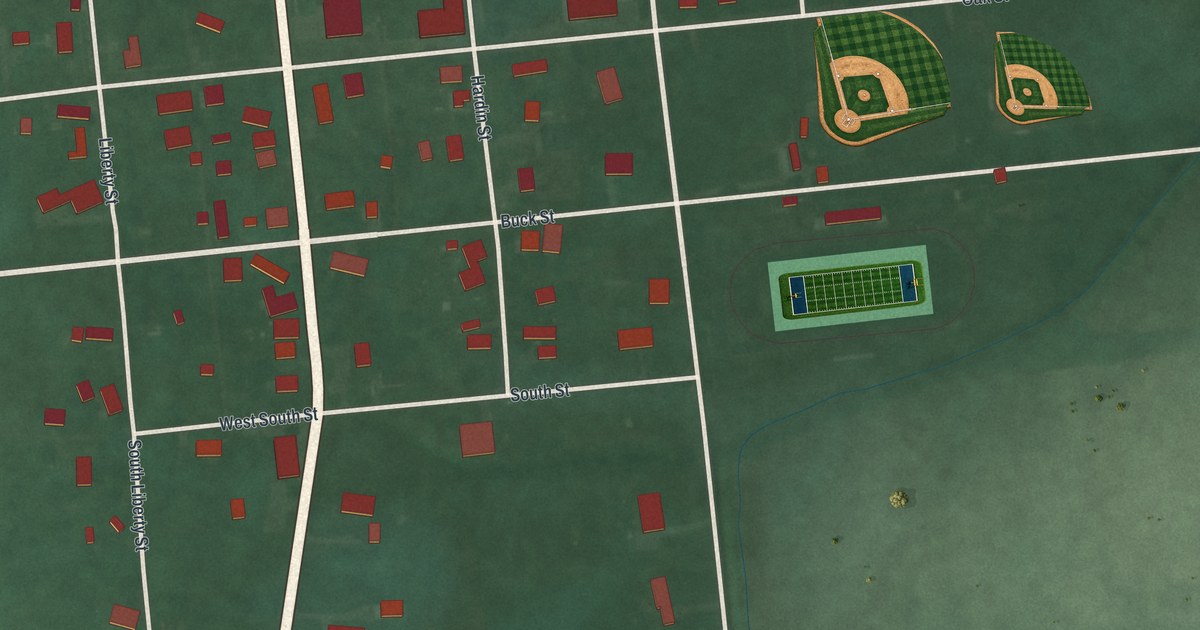 Map of Ridgeway, Ohio in 2026
