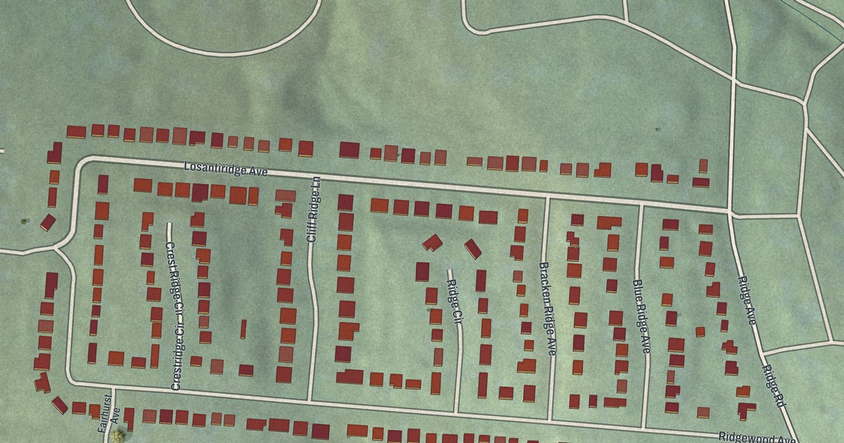 Map of Ridgewood, Ohio in 2026
