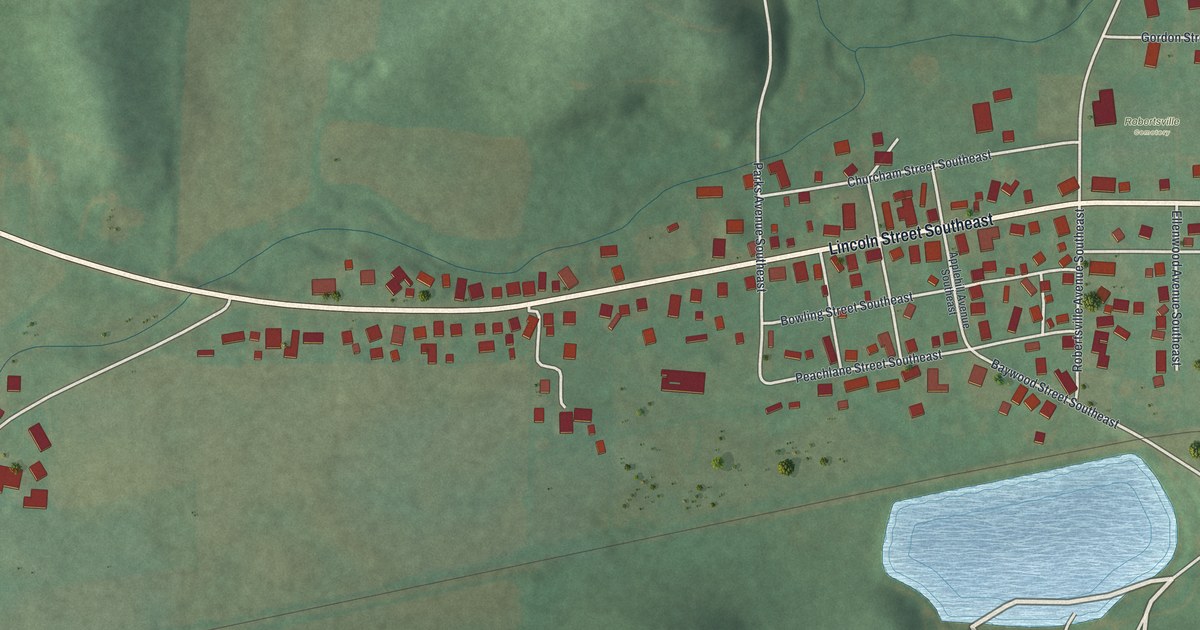 Map of Robertsville, Ohio in 2026