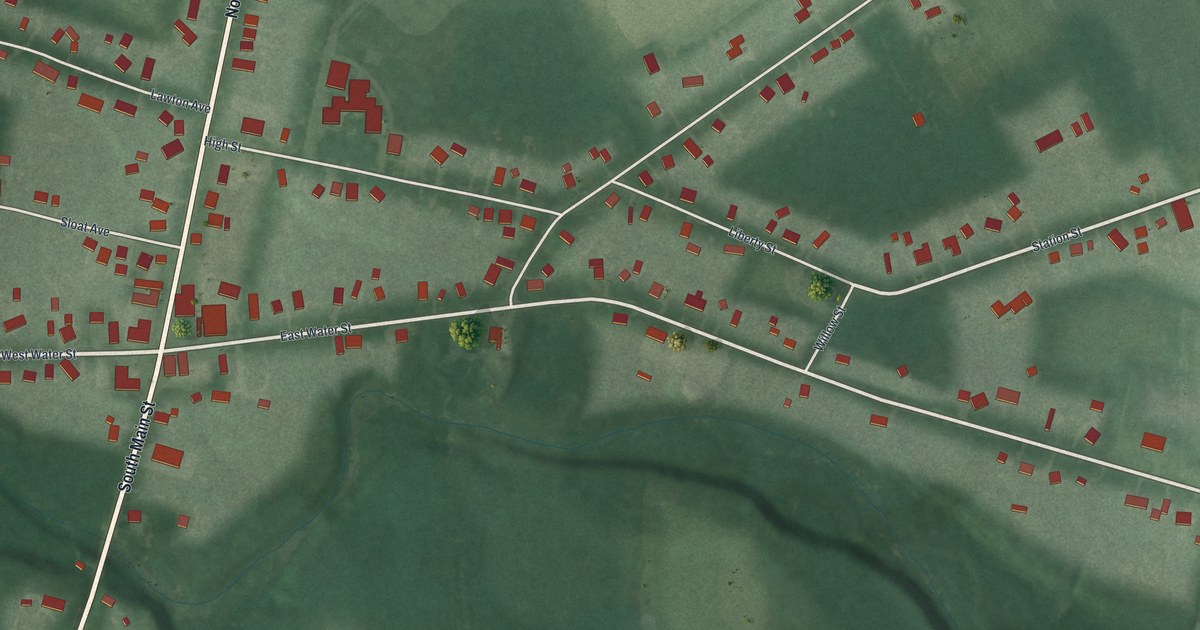 Map of Rock Creek, Ohio in 2026