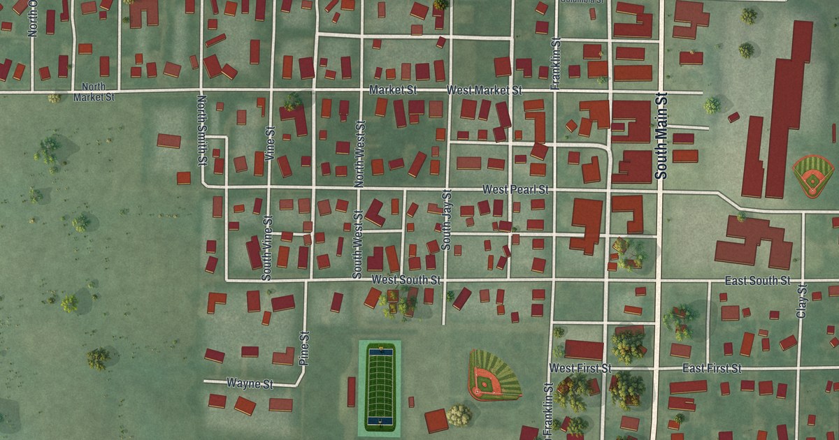 Map of Rockford, Ohio in 2026
