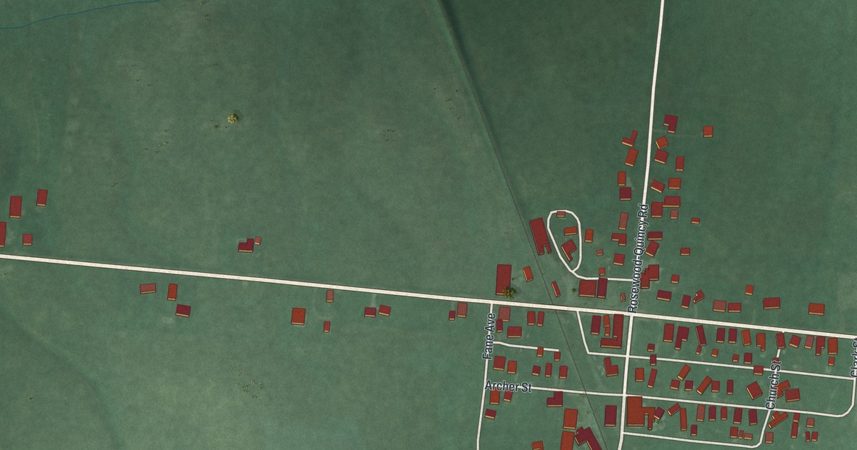 Map of Rosewood, Ohio in 2026