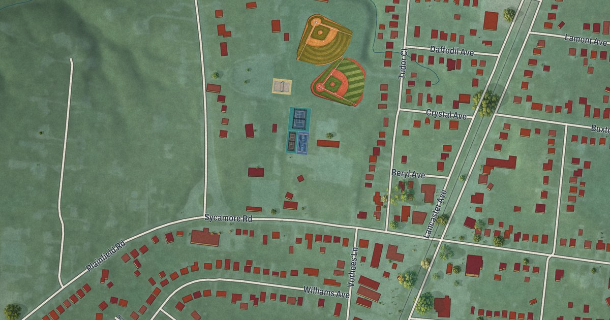 Map of Rossmoyne, Ohio in 2026