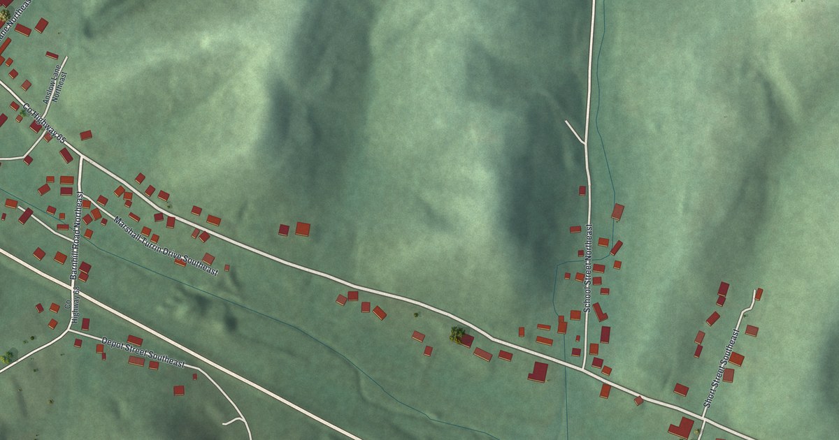 Map of Roswell, Ohio in 2026