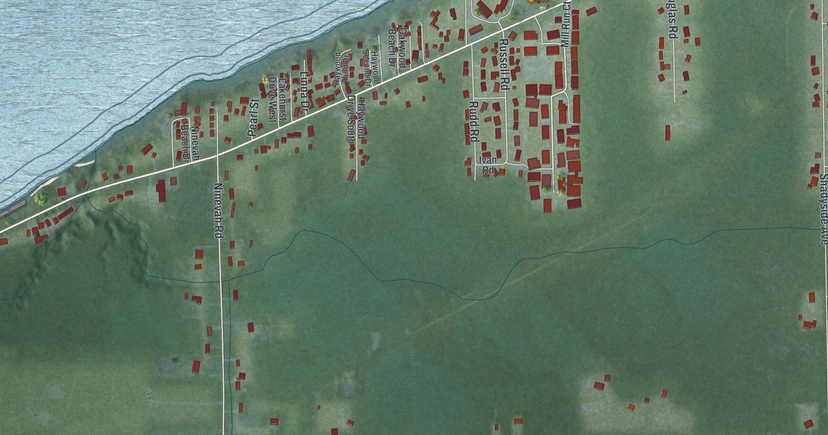 Map of Saybrook-on-the-Lake, Ohio in 2026