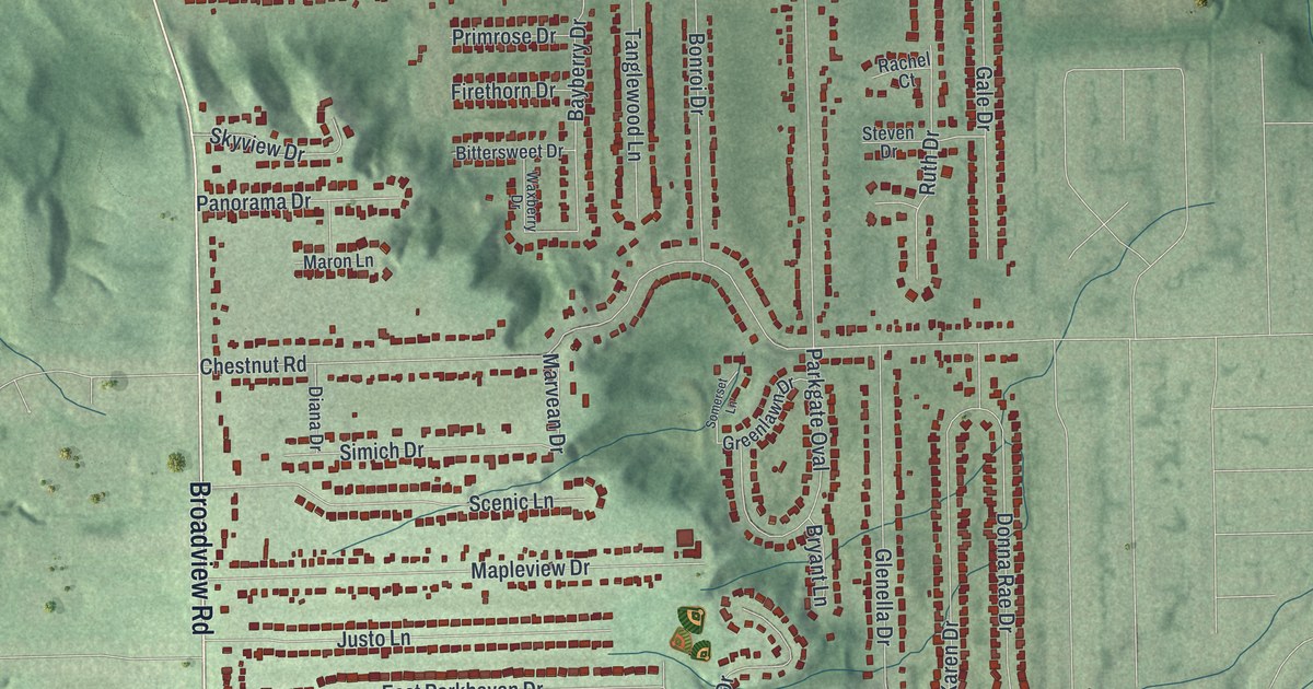 Map of Seven Hills, Ohio in 2026