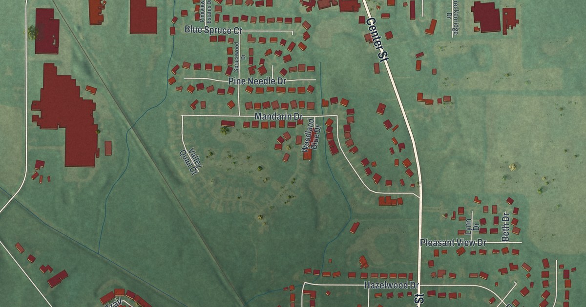 Map of Seville, Ohio in 2026