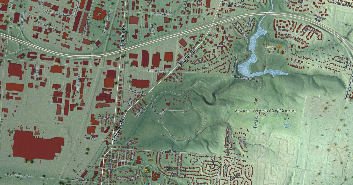 Map of Sharonville, Ohio in 2026