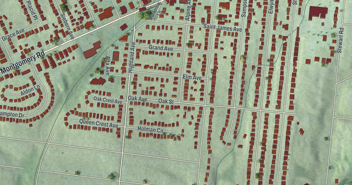 Map of Silverton, Ohio in 2026