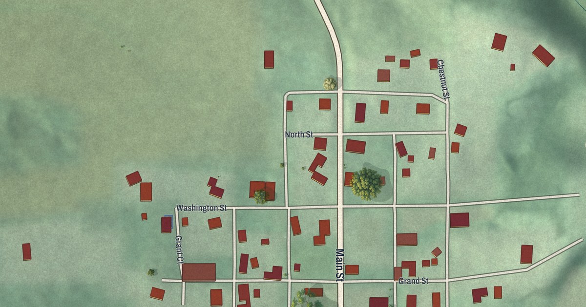 Map of Sinking Spring, Ohio in 2026