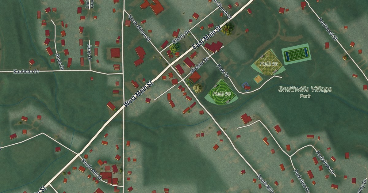 Map of Smithville, Ohio in 2026