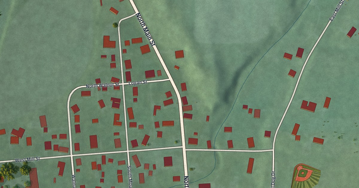 Map of Somerville, Ohio in 2026
