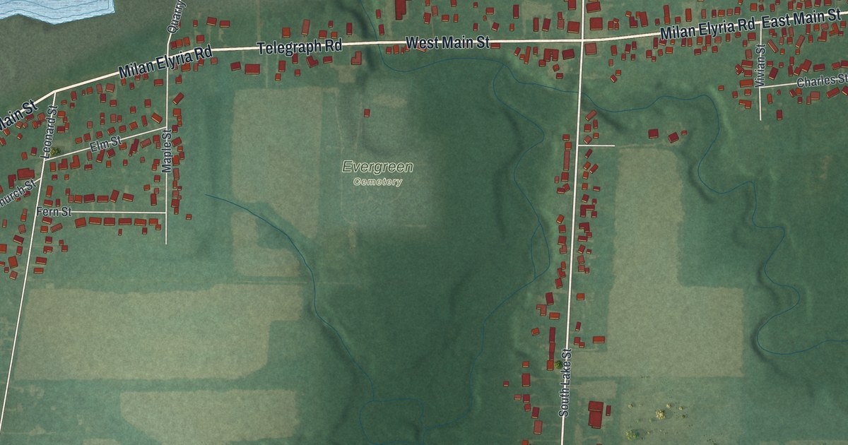 Map of South Amherst, Ohio in 2026