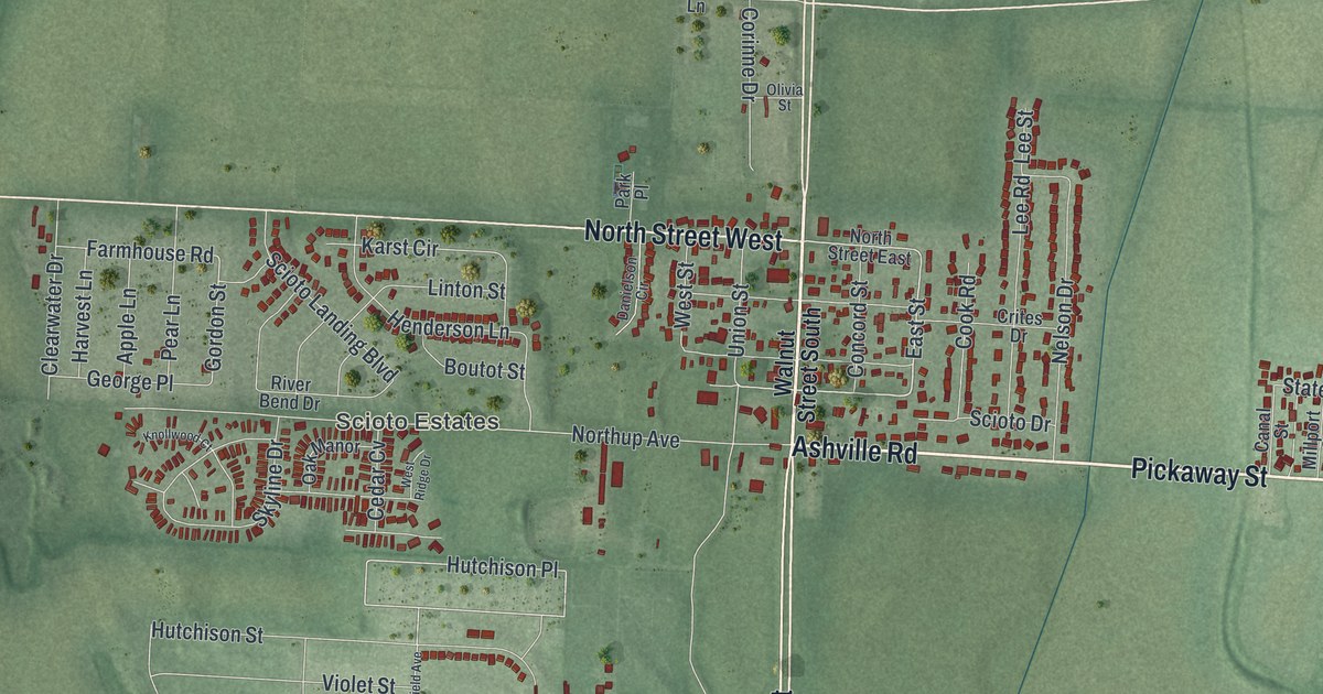 Map of South Bloomfield, Ohio in 2026