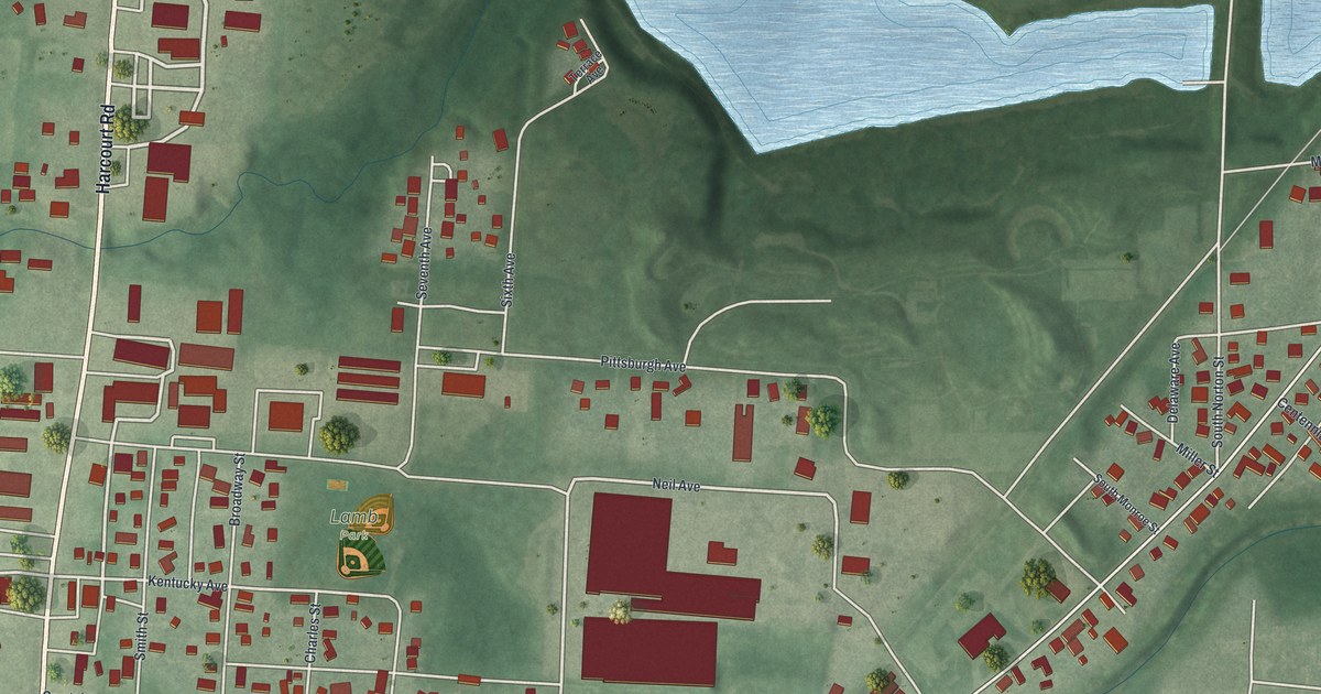 Map of South Mount Vernon, Ohio in 2026
