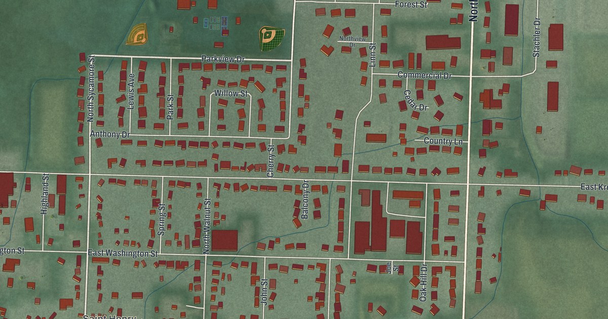 Map of St. Henry, Ohio in 2026
