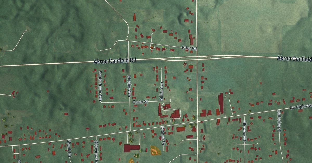 Map of Suffield, Ohio in 2026