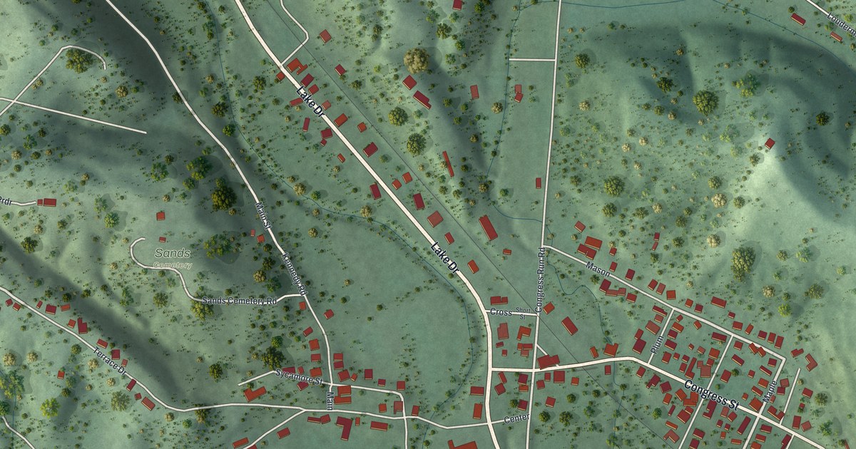 Map of Trimble, Ohio in 2026
