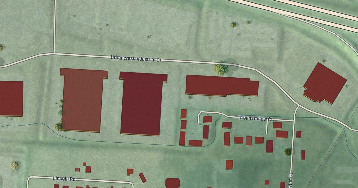 Map of Urbancrest, Ohio in 2026