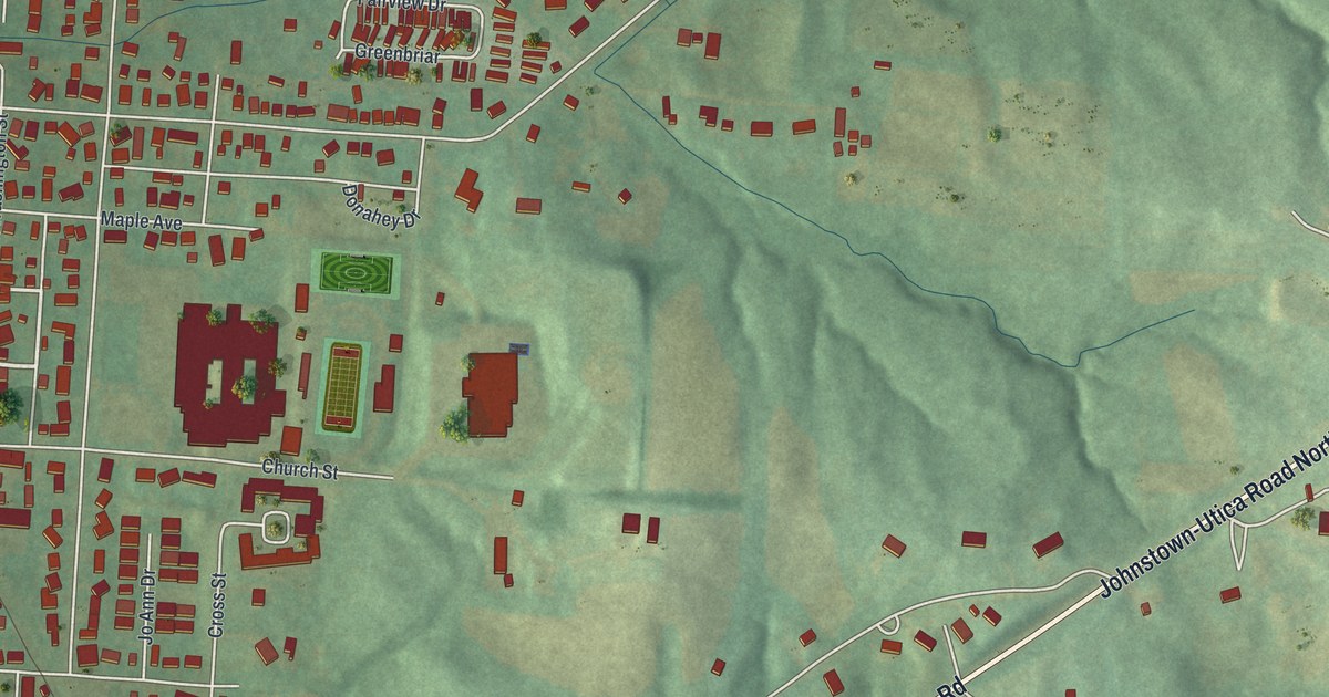 Map of Utica, Ohio in 2026
