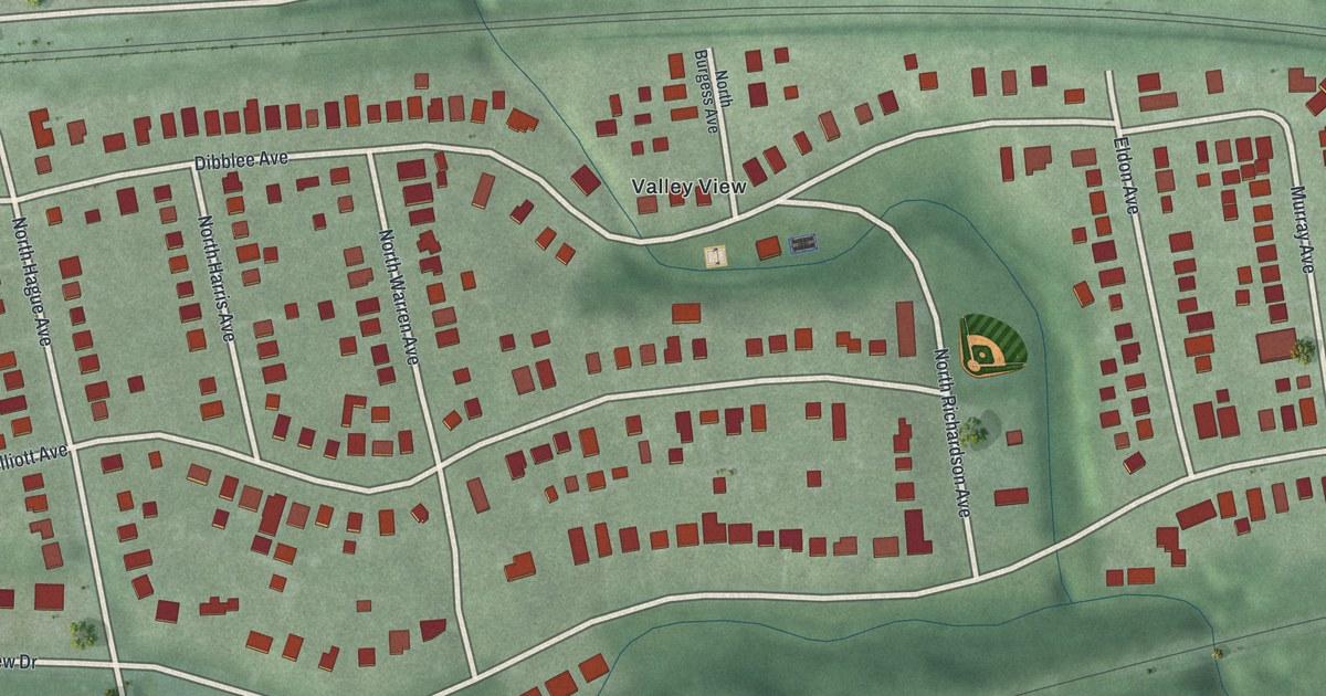 Map of Valleyview, Ohio in 2026