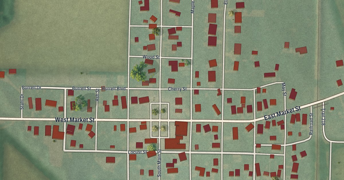 Map of Van Buren, Ohio in 2026