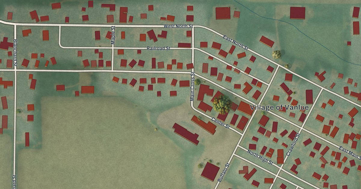 Map of Vanlue, Ohio in 2026