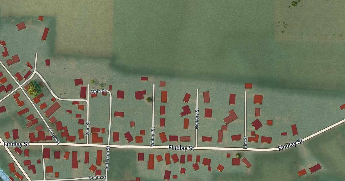 Map of Vaughnsville, Ohio in 2026