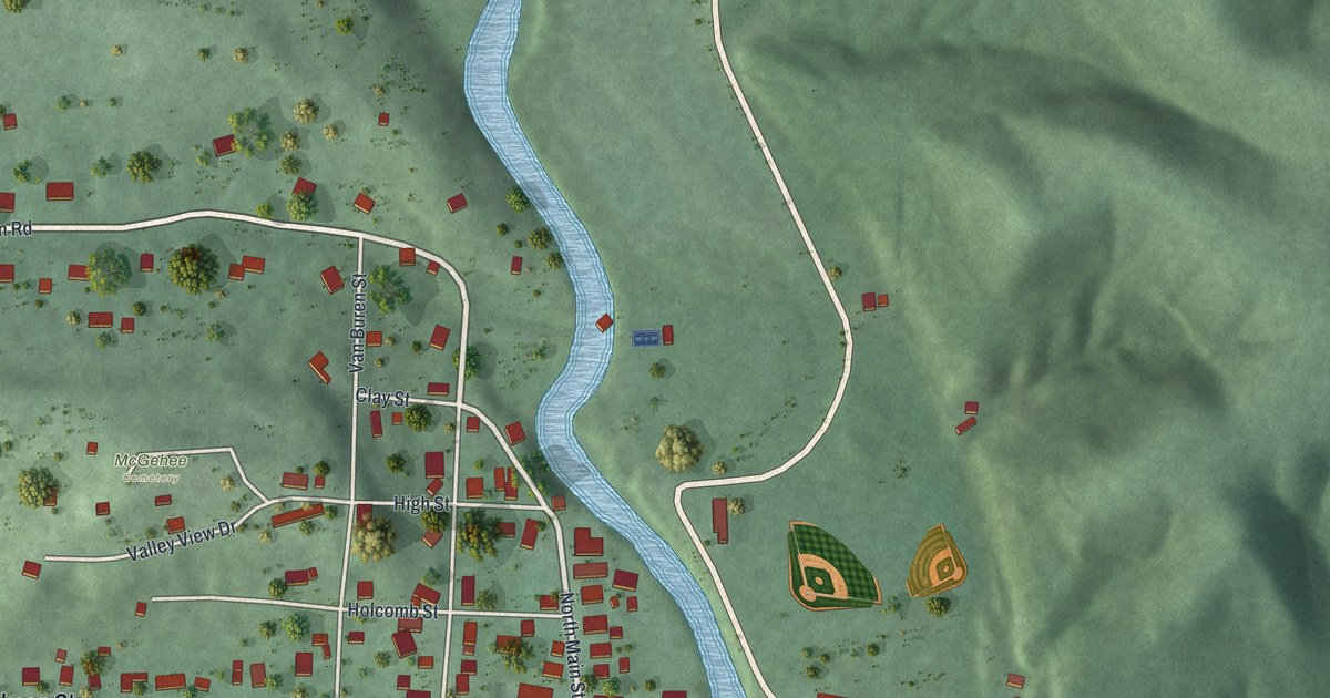 Map of Vinton, Ohio in 2026
