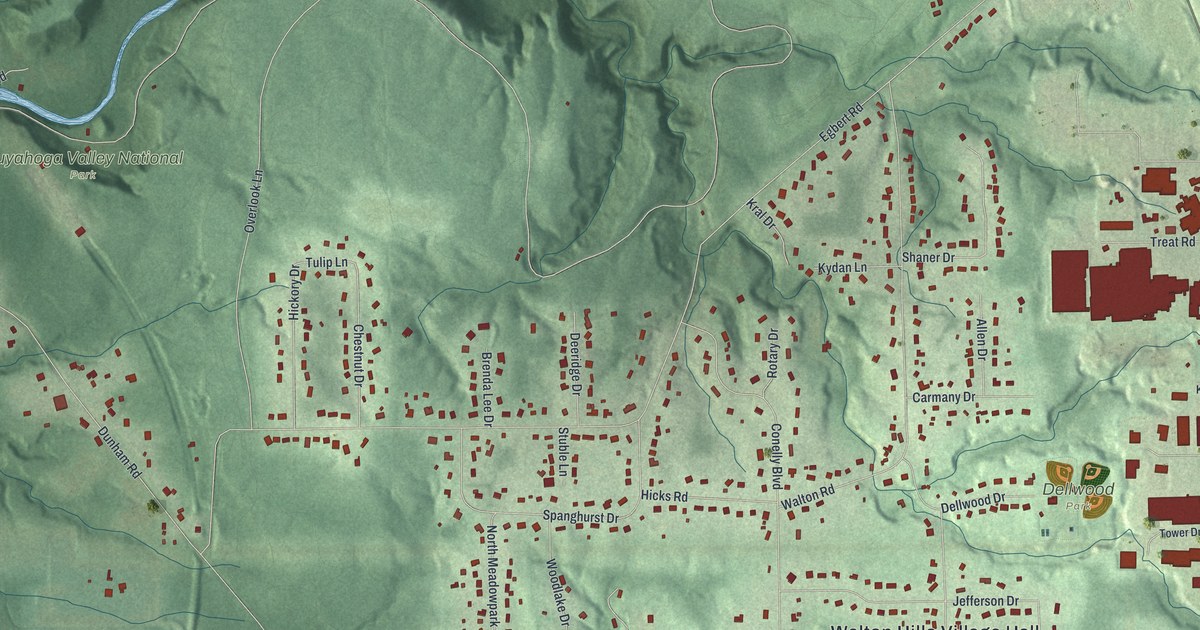 Map of Walton Hills, Ohio in 2026