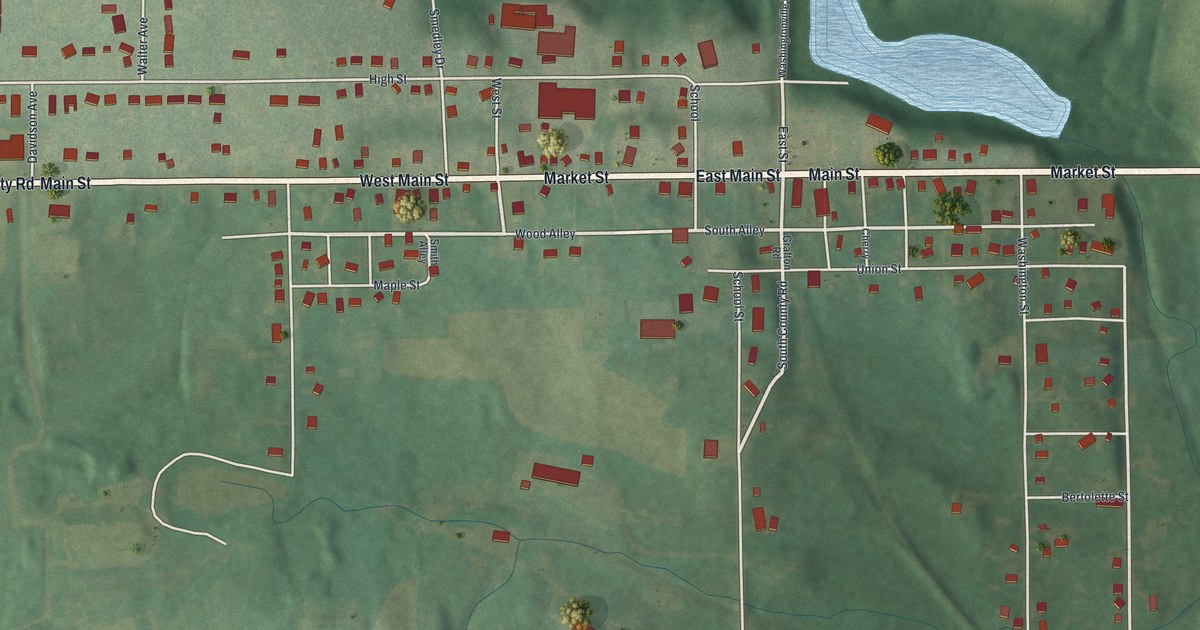 Map of Washingtonville, Ohio in 2026