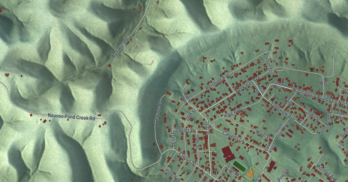 Map of West Portsmouth, Ohio in 2026