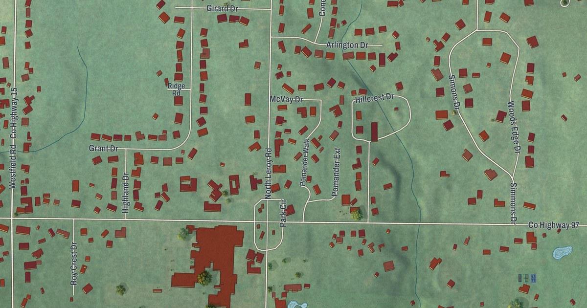 Map of Westfield Center, Ohio in 2026