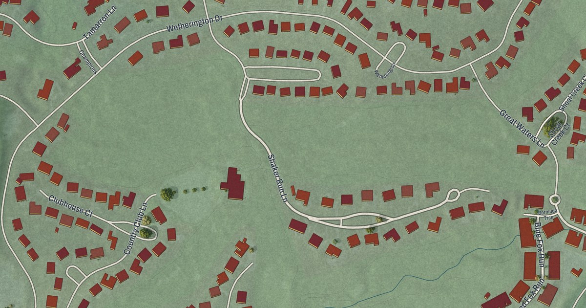 Map of Wetherington, Ohio in 2026