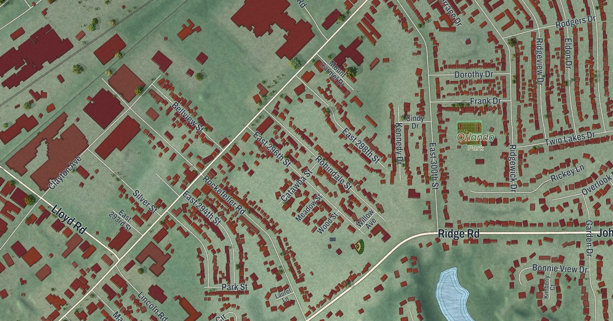 Map of Wickliffe, Ohio in 2026