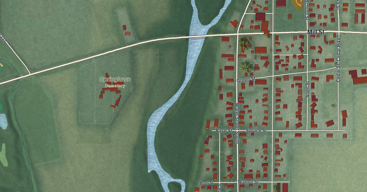Map of Williamsport, Ohio in 2026