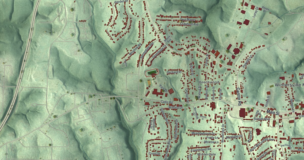 Map of Wintersville, Ohio in 2026