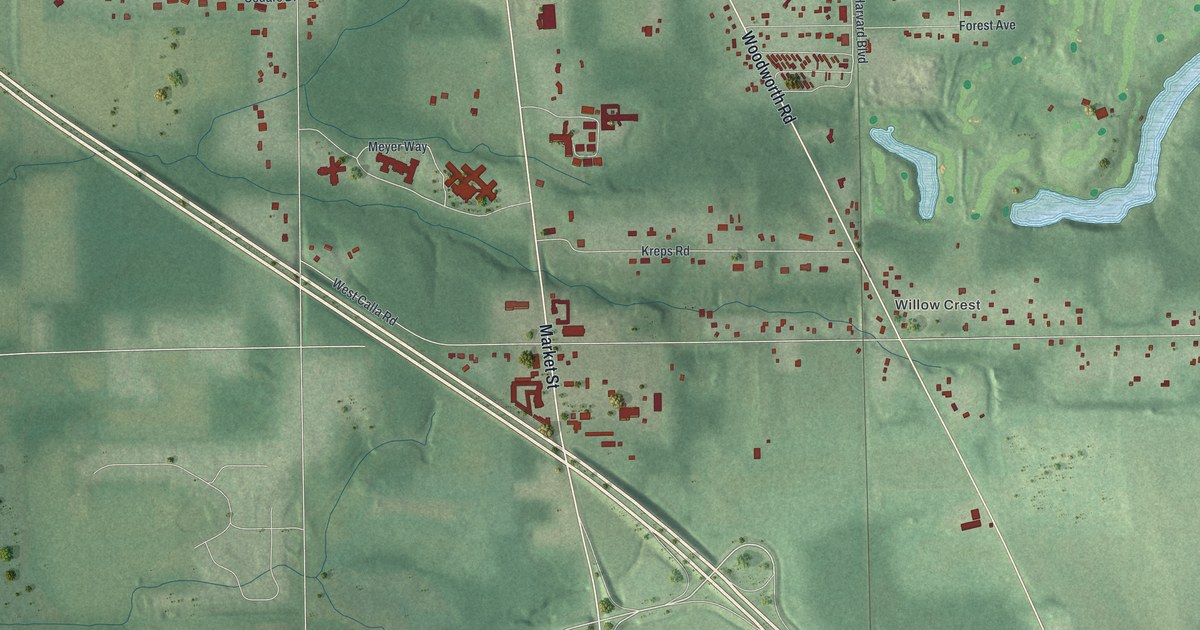 Map of Woodworth, Ohio in 2026
