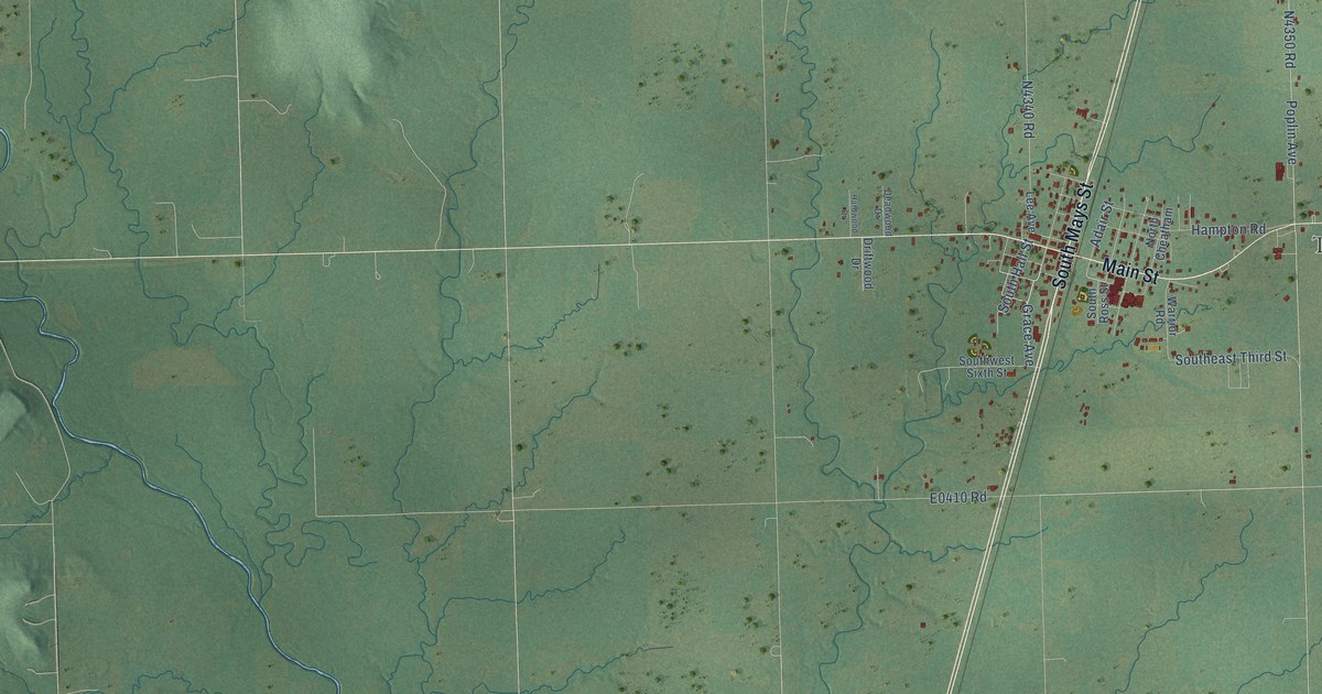 Map of Adair, Oklahoma in 2026