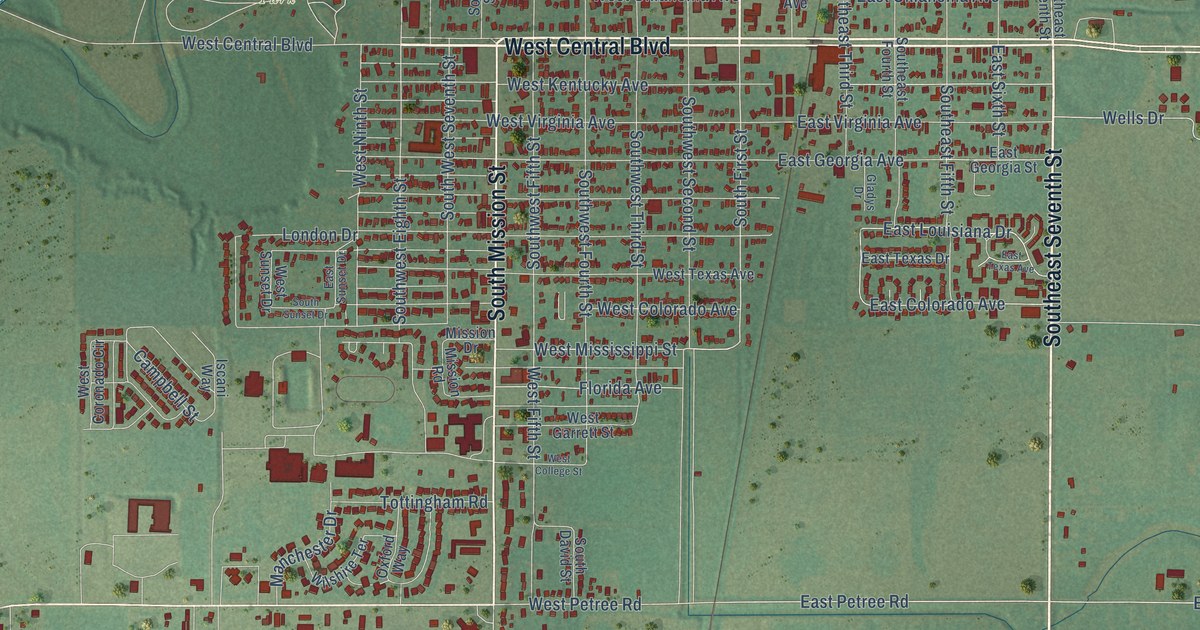 Map of Anadarko, Oklahoma in 2026