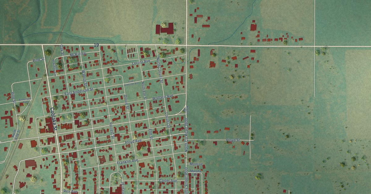 Map of Apache, Oklahoma in 2026