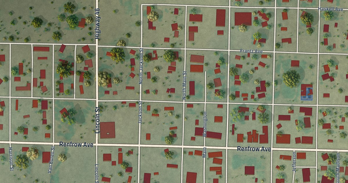 Map of Arnett, Oklahoma in 2026