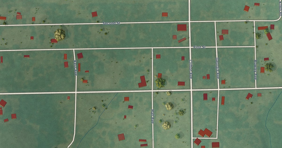 Map of Ashland, Oklahoma in 2026