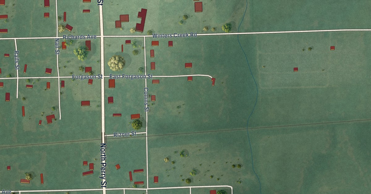 Map of Bennington, Oklahoma in 2026