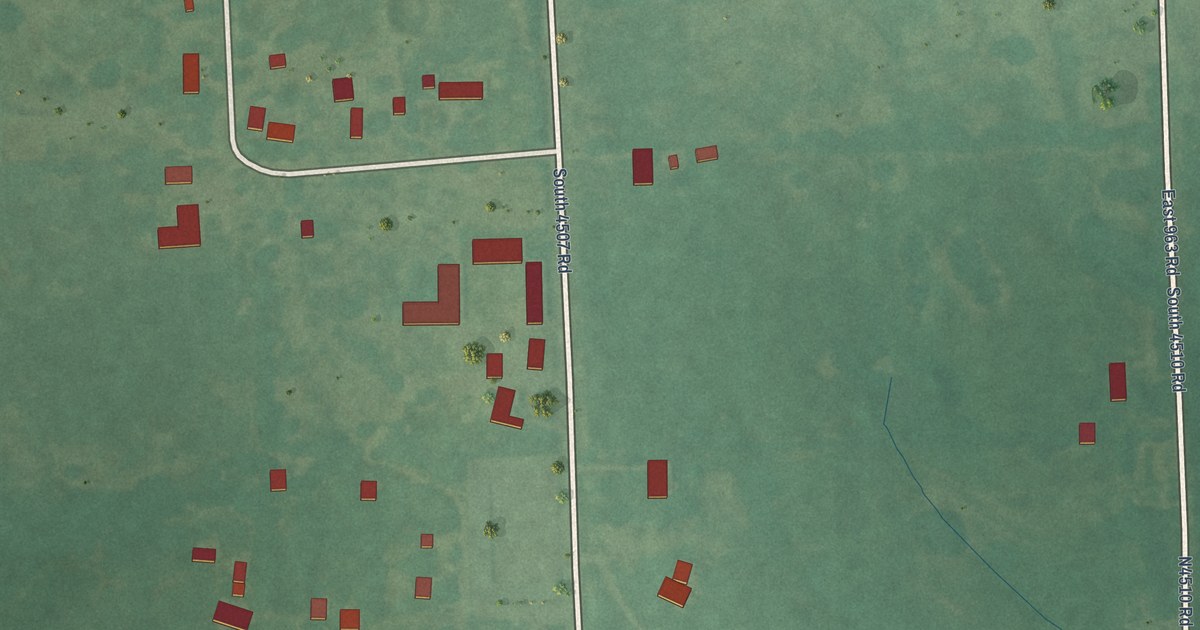 Map of Blackgum, Oklahoma in 2026