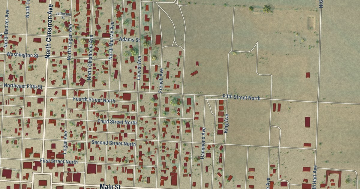 Map of Boise City, Oklahoma in 2026
