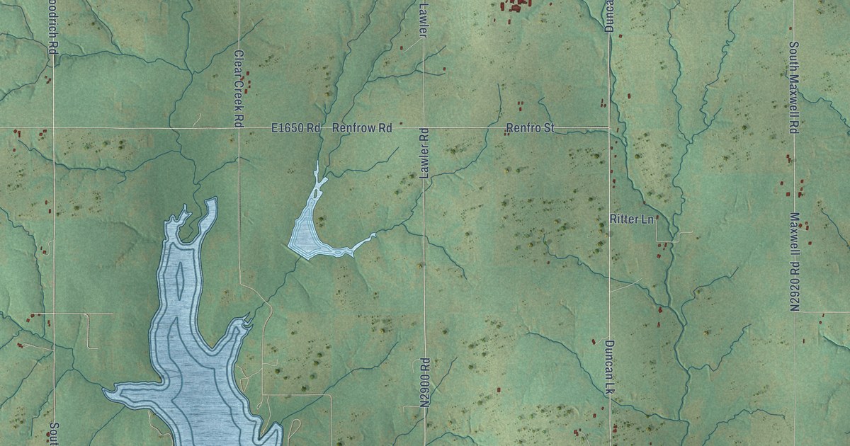 Map of Bray, Oklahoma in 2026